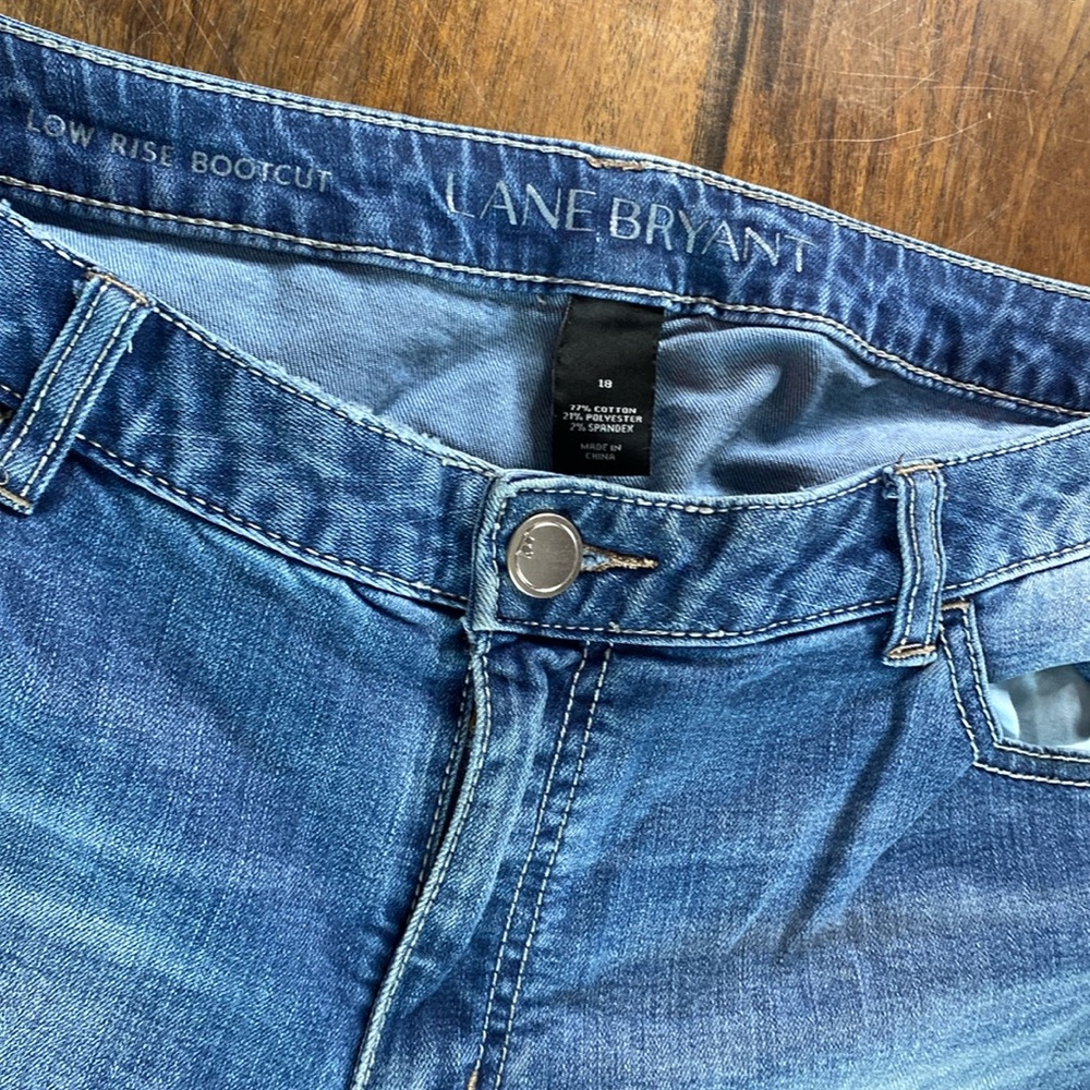 Lane Bryant low rise bootcut size 18